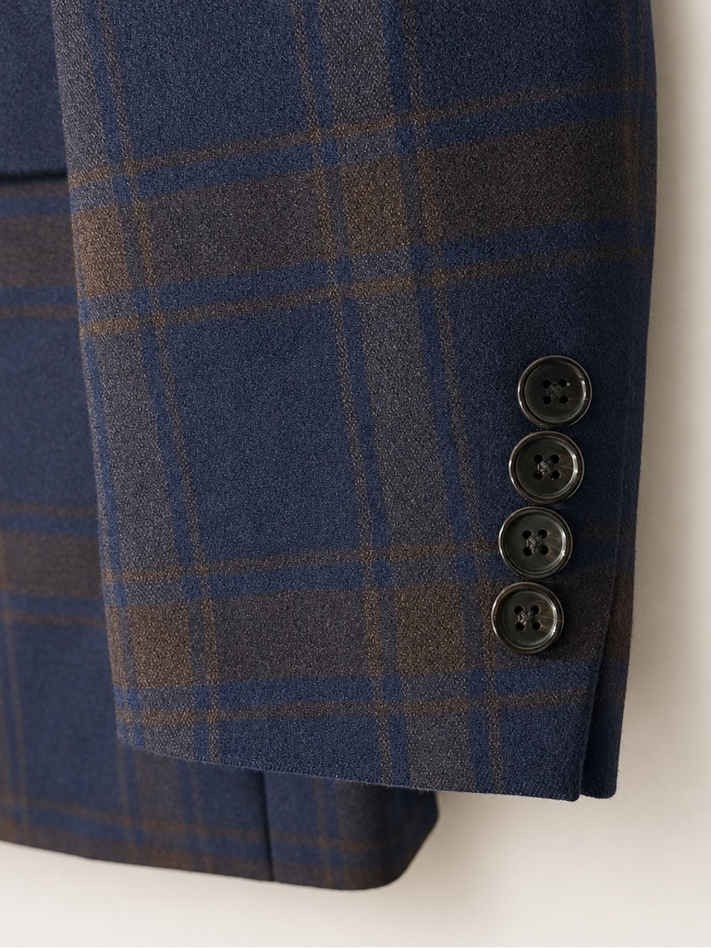 Lot 2 Ralph Lauren Mens Blue Brown Windowpane Sport Coat Blazer Wool Blend 40R - Picture 8 of 11